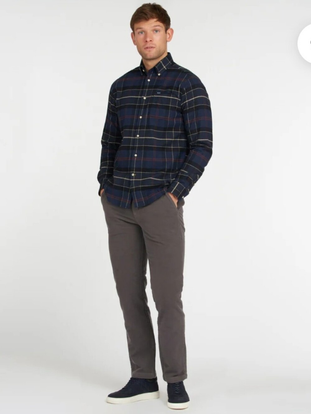 Barbour Lustleigh Tartan Plaid Cotton Button Down